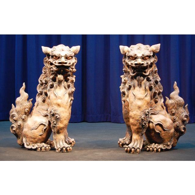 新垣光雄 特大シーサー＠手捻 今一番、沖縄で力のあるシーサー作家の