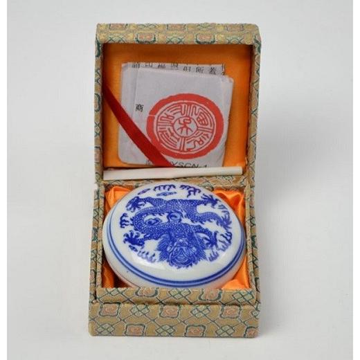 印泥 朝日 上海 西冷印社製 1/2両装 15g 落款 朱肉用 : 書道用品 緑風