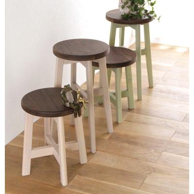 スツール 花台 踏み台 フレンチカントリー アンティーク 木製 姫系