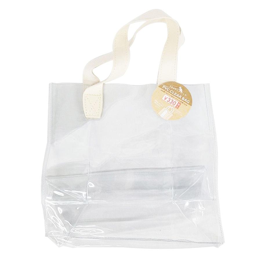 トートバッグ ビーチバッグ PVCクリアバッグ 約H22.5xW24xD13cm 365067