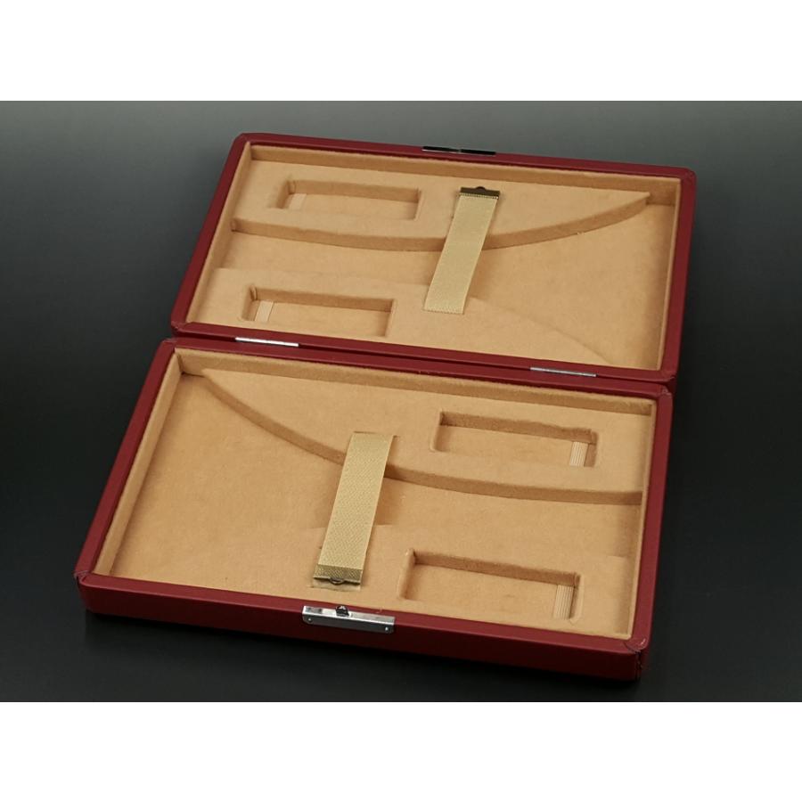 三味線用】 軽量撥ケース・レザー／津軽・長唄用（二丁入） : 和楽器