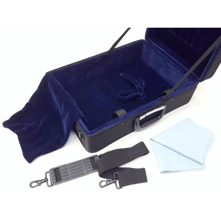 三味線三つ折りケース 桐製三つ折ケース/細棹・中棹三味線用/長唄