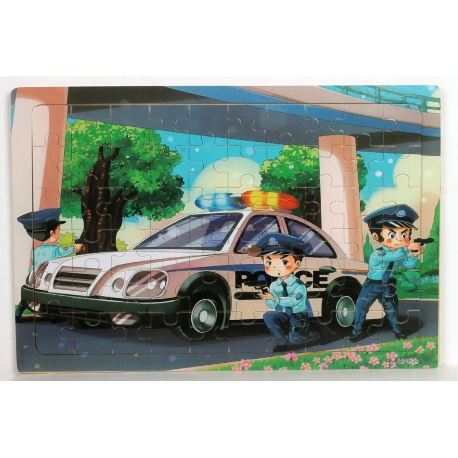 60ピース木製パズル ジグソーパズル 子供向けパズル 知育玩具 クルマ