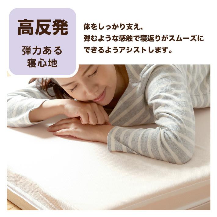 マットレス クイーン 日本製 国産マットレス 三つ折り or 1枚 高反発