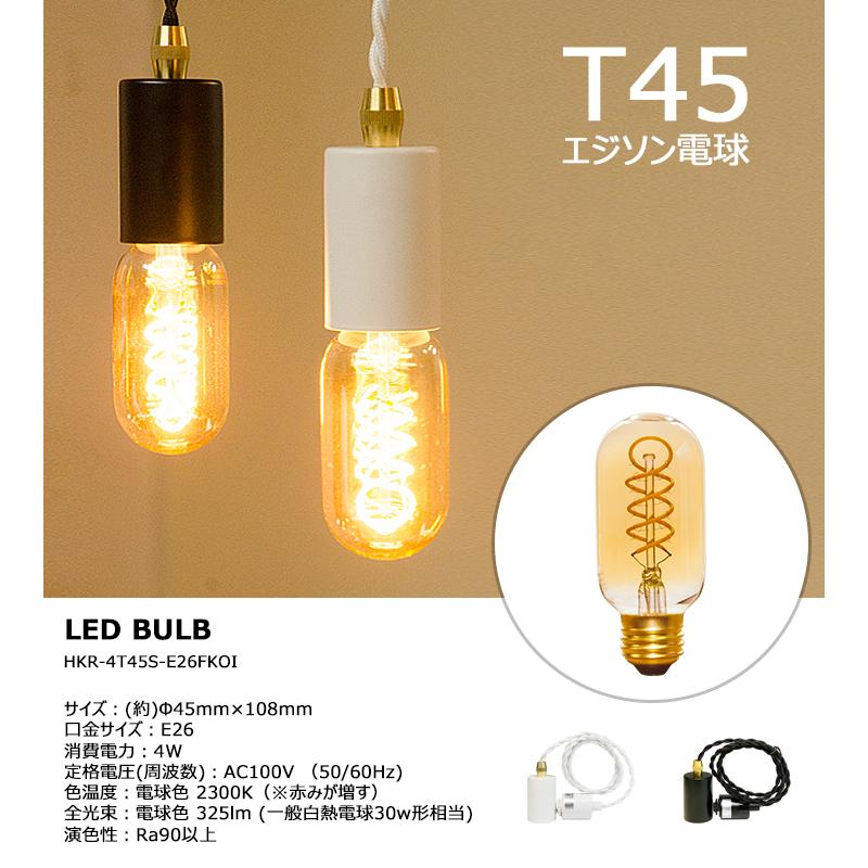 LED電球付 ダクトレール用 ペンダントライト 1灯 E26 ソケット