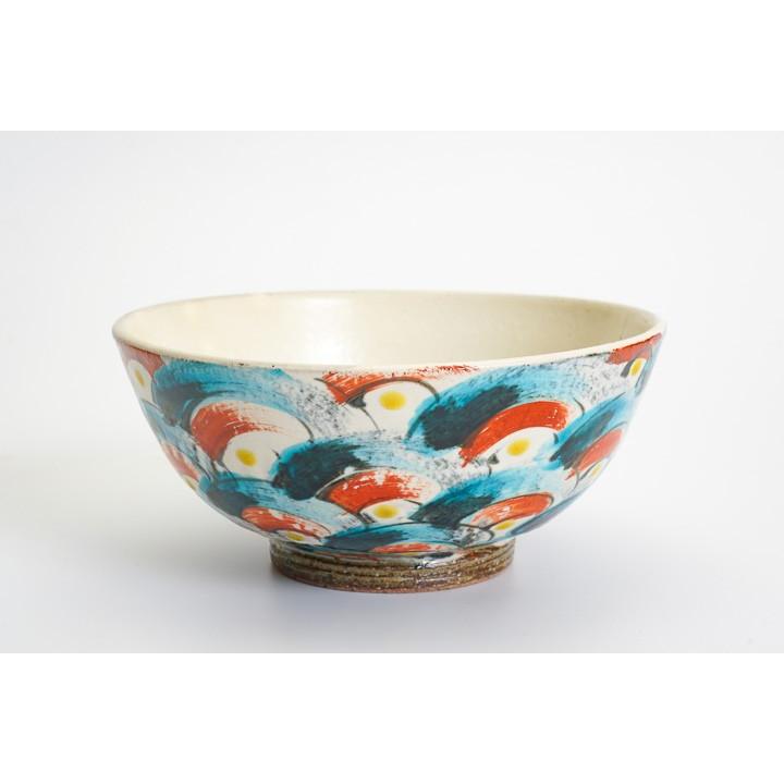 九谷焼 丼鉢 古染海波紋 / 虚空蔵窯 和食器 丼 人気 ギフト 結婚祝い