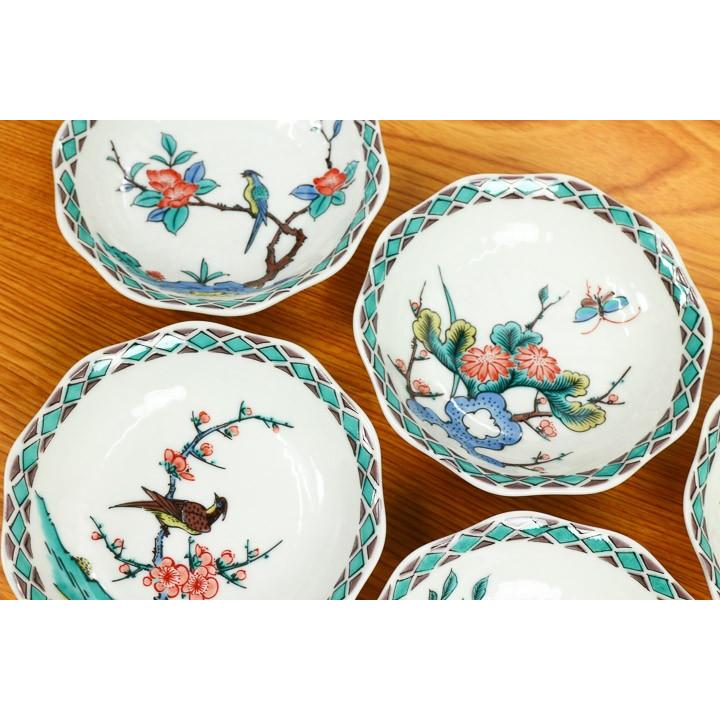 九谷焼 3.3号皿揃 古九谷風 / 美山窯 和食器 皿 小皿 人気 ギフト 化粧