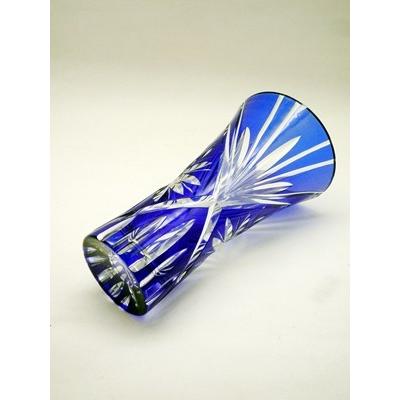 切子 ナルミ グラスワークス ワルツカット 色被せ切子 20cm花瓶