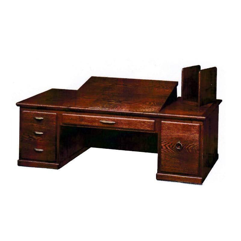 文机 座机 書斎机 ワンタッチ傾斜書見机 T-47 幅106cm 開梱設置無料