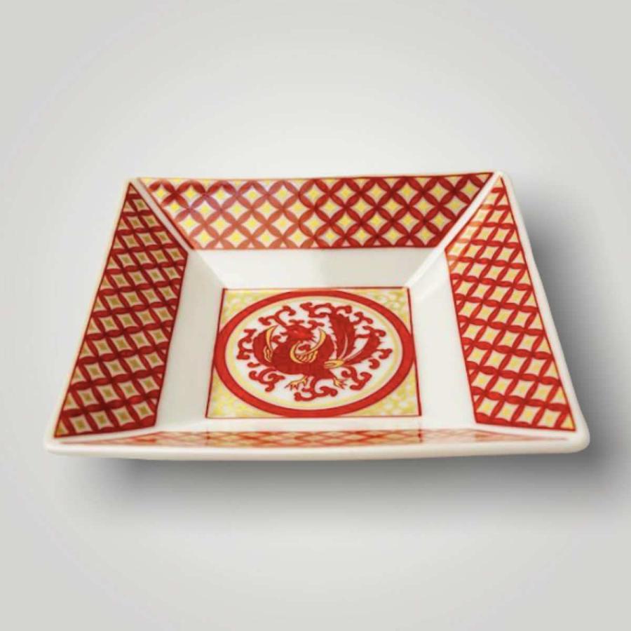 九谷焼 3号角皿 時代画風 角皿 豆皿 5枚セット おしゃれ 食器