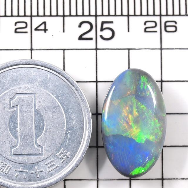 ブラックオパール ルース 4.287ct 07月29日の誕生日石 10月の誕生石