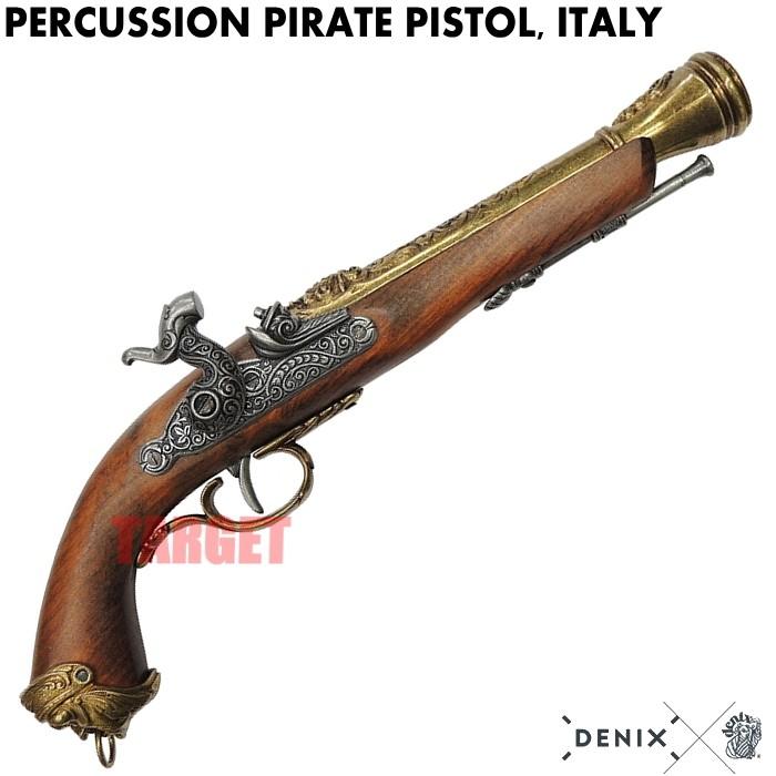 ☆DENIX パーカッションロック パイレーツピストル イタリア ゴールド