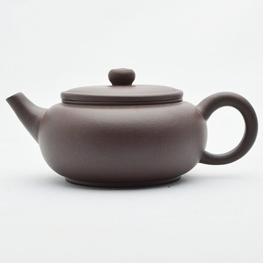 宜興紫砂壺・小扁敦120ml（濃茶）（中国茶器のティーポット・急須