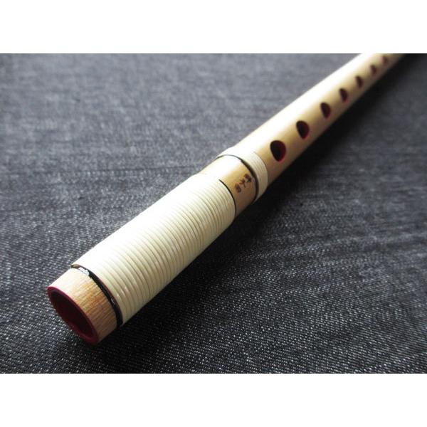 篠笛(しの笛)横笛 獅子田 竹渓 籐両巻 7穴 5本調子 お囃子調(お祭り用