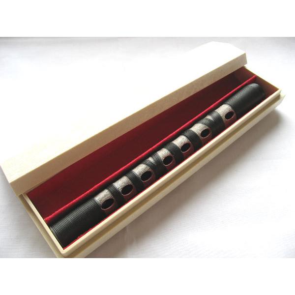 雅楽 篳篥(ヒチリキ) 樹脂製 ケース+盧舌(リード) 3点セット 黒巻 入門