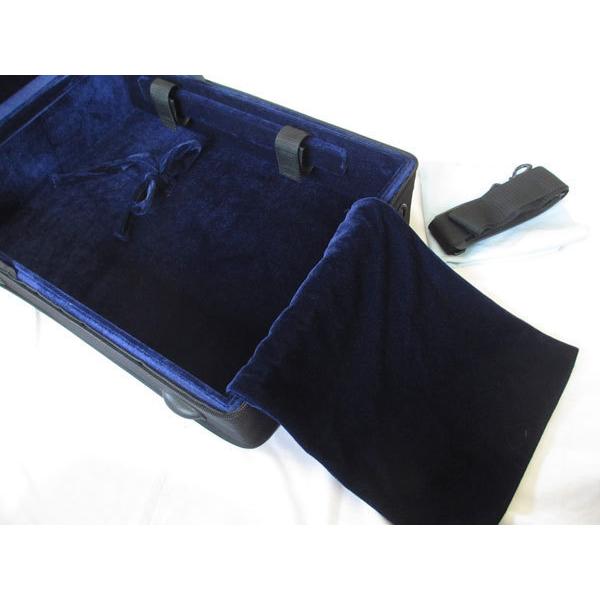 桐製三味線ケース 地唄・長唄三味線三つ折れケース(三ツ折三味線ケース