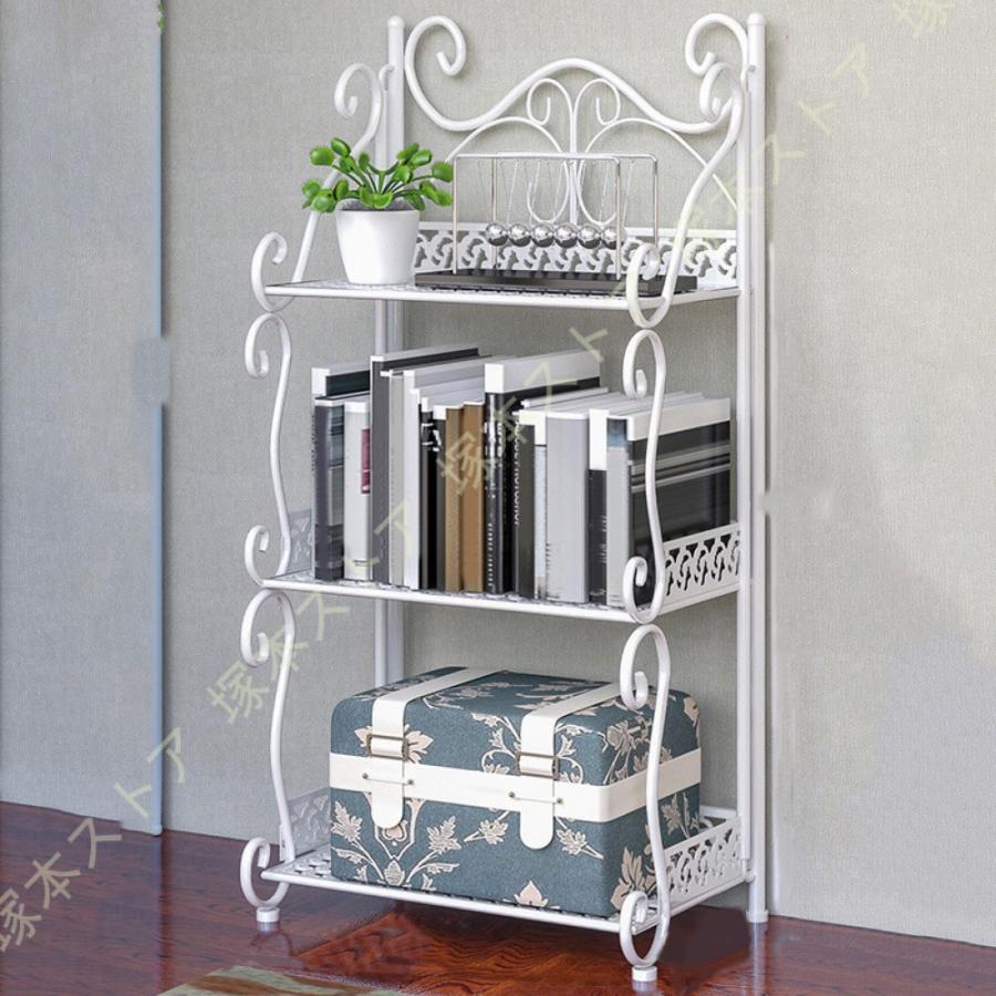 ブラックアイアンラック 3段 花台 フラワースタンド アイアン 黒