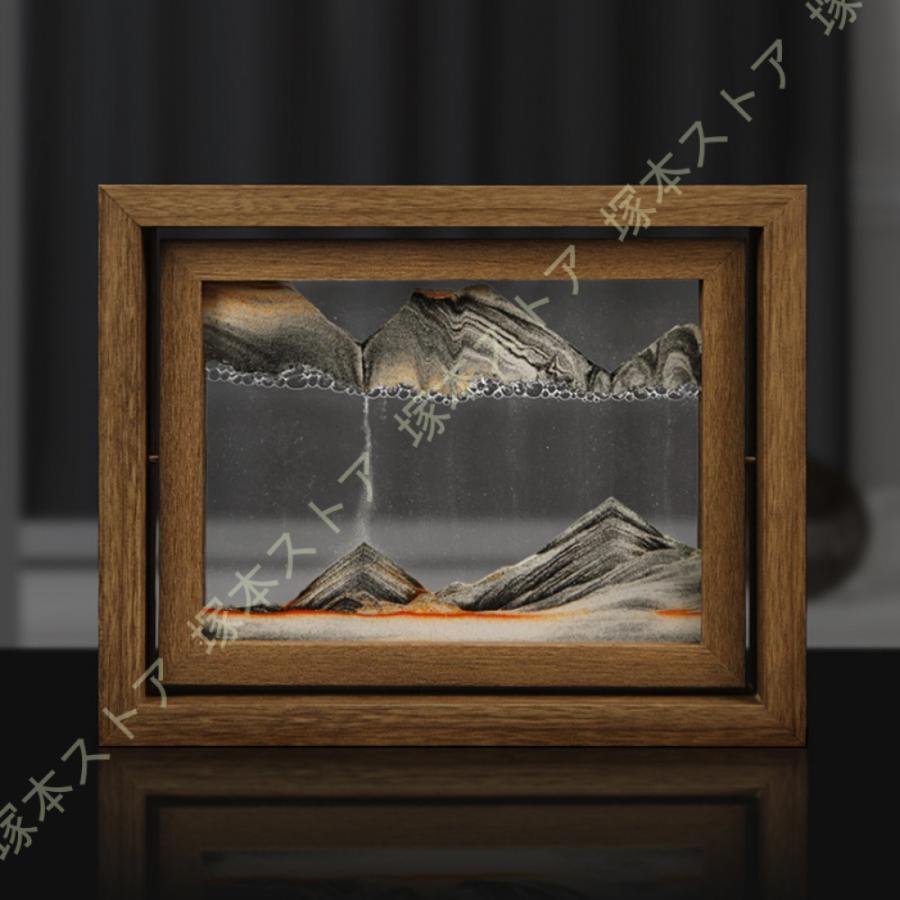 サンドピクチャー 流砂絵 サンドアート 流れる 砂絵時計 動く砂の