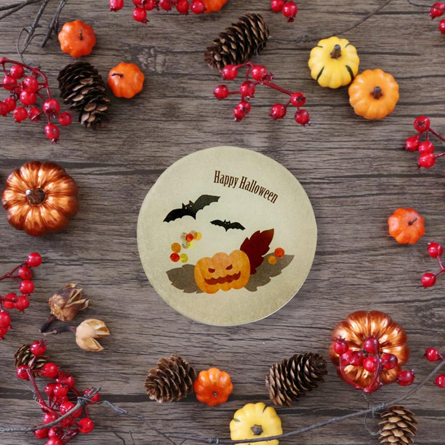 ハッピーハロウィン HappyHalloween コースター ハロウィン イラスト