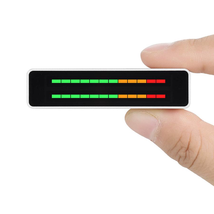 デュアルチャンネル LED サウンドレベルメーター ステレオ