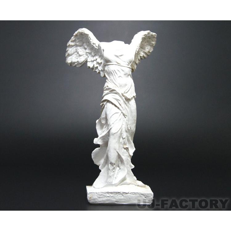 サモトラケのニケ像 (卓上サイズ) 白にエイジング塗装 ホワイト 240mm