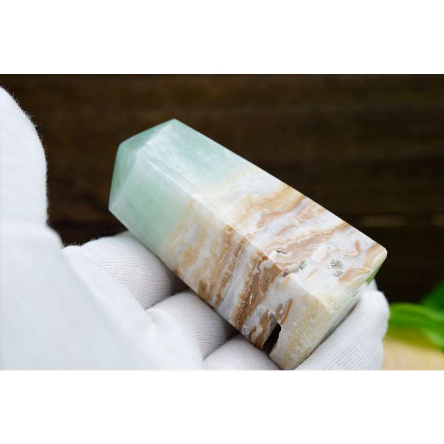 カリビアンカルサイト タワー （約145.7g） ポイント 置物 ブルーカル