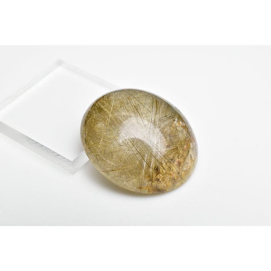 ガーデンルチル (約17.8g) 庭園針水晶 カボション ルース タンブル