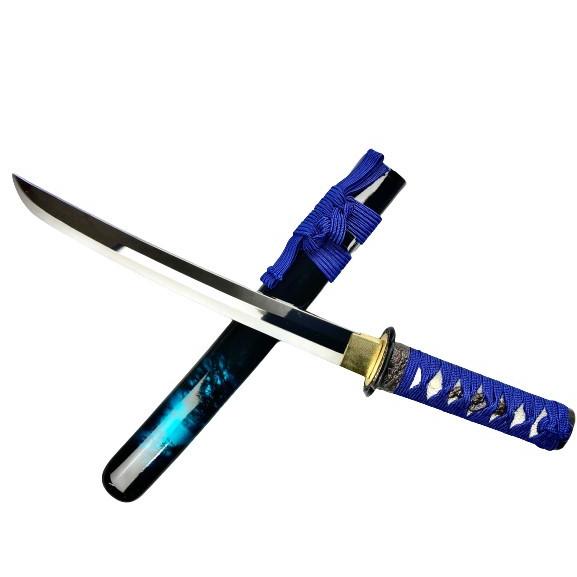 模造刀 小太刀 青 マーブル鞘 YK : 岐阜関刃物工房V.ROAD Yahoo店