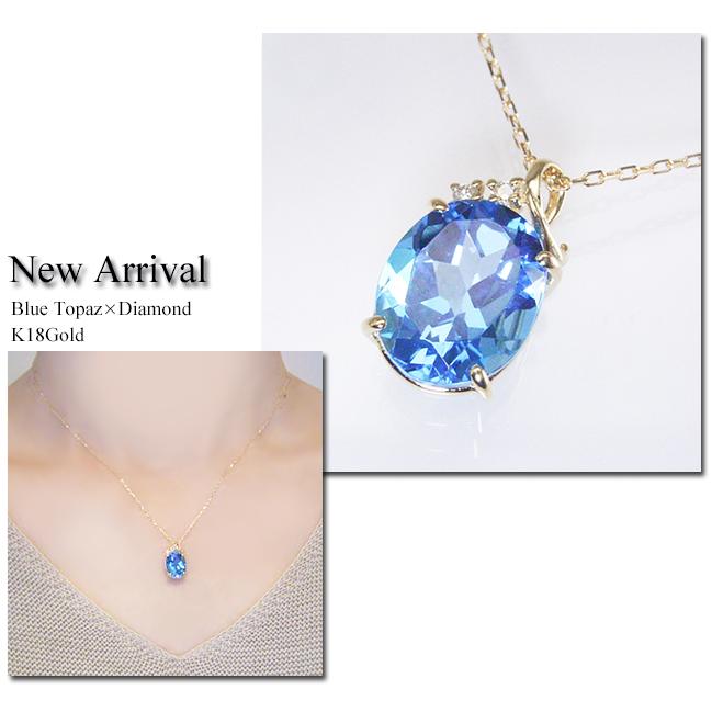 ヴィーナスジュエリー ネックレス 超大粒 3カラット ブルートパーズ