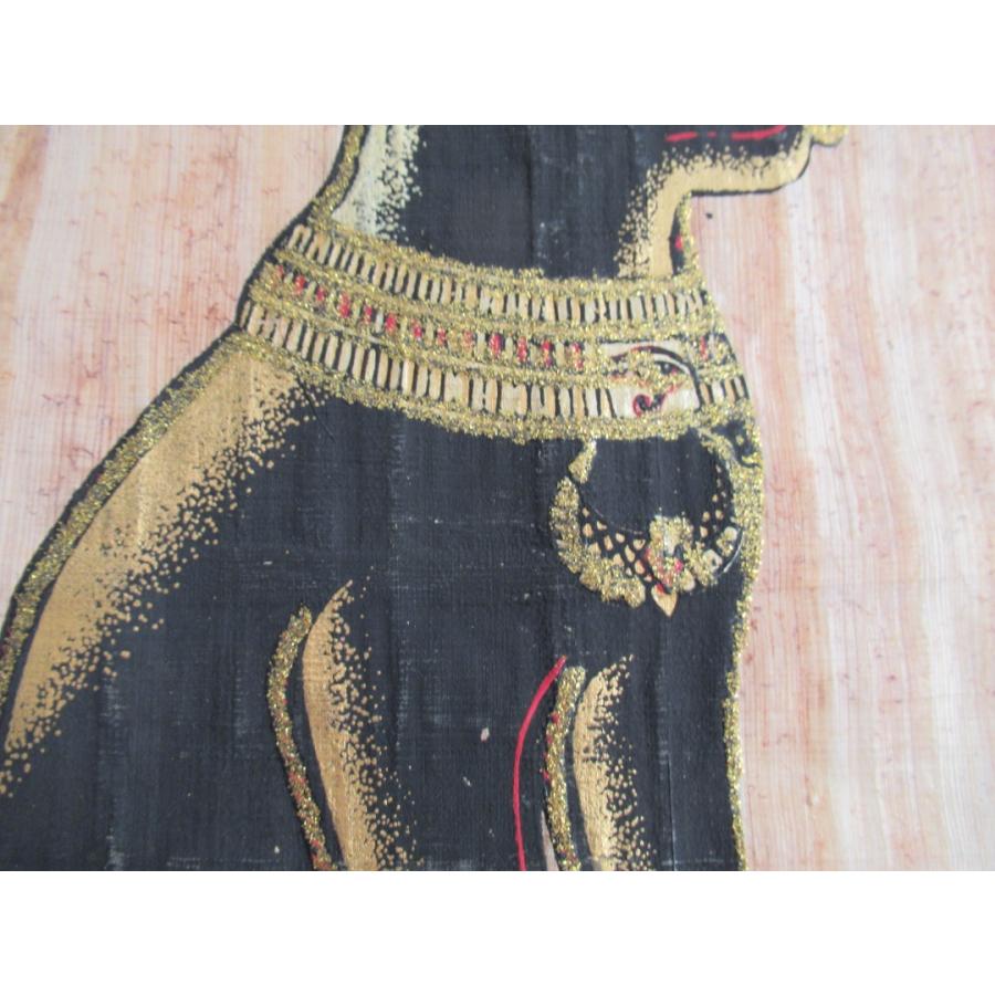 エジプト民芸品のパピルス紙・古代紙】【バステト神】エジプトのお土産