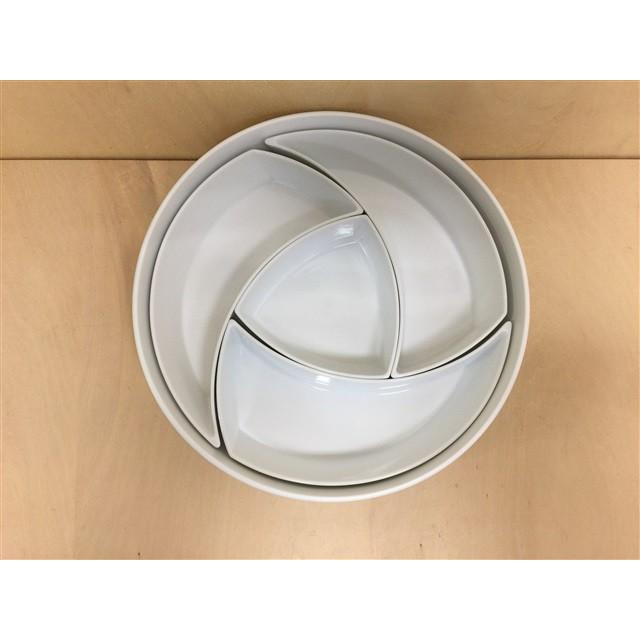 有田焼 李荘窯 玉4段おせち重 白マット金銀彩 白マット金銀彩.珠型四段