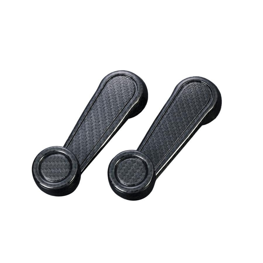 カーボン調) ABS樹脂素材 純正交換式 ウィンドウレギュレーター