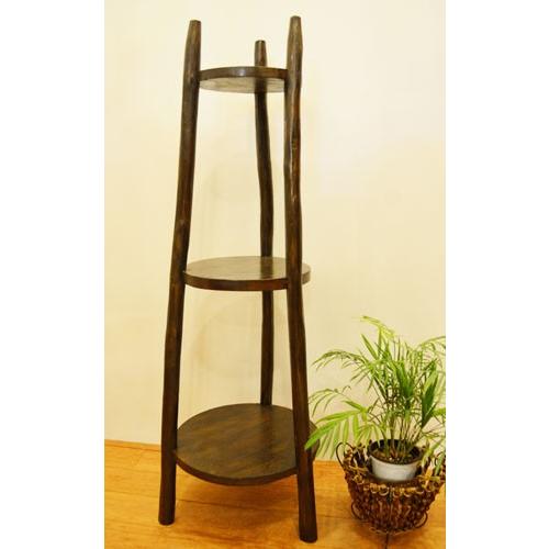 5月下旬入荷予定】アジアン家具 収納家具 ウッドラック ディスプレイ