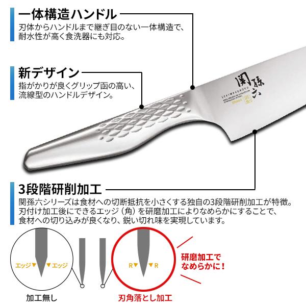 匠創 貝印 包丁 関孫六 シェフズナイフ（食洗器対応） 刃渡り18cm