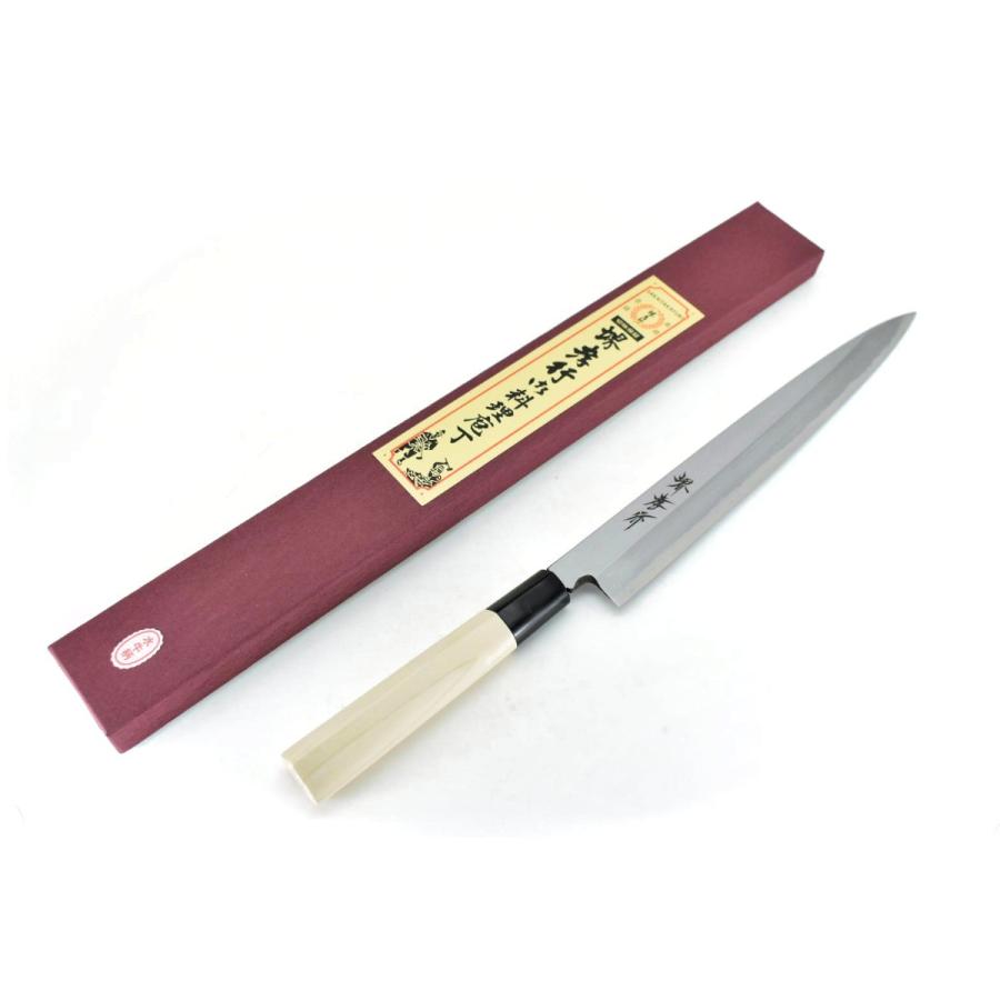 堺孝行 堺孝行《霞研水牛柄》安来白三鋼 柳刃 240 mm 【水牛柄】 : 唯