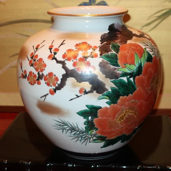 九谷焼 【在庫一掃セール】花瓶 陶器 本金牡丹梅 : ZAZU&CO. - 通販