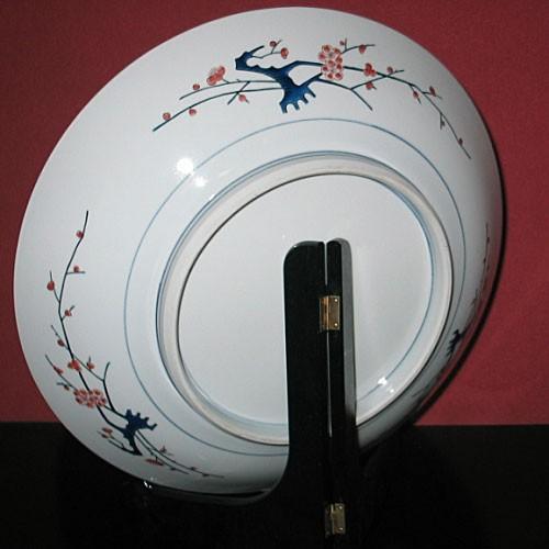 九谷焼 インテリア置物 飾り皿 絵皿 色絵うずら 小多慧（おださとし