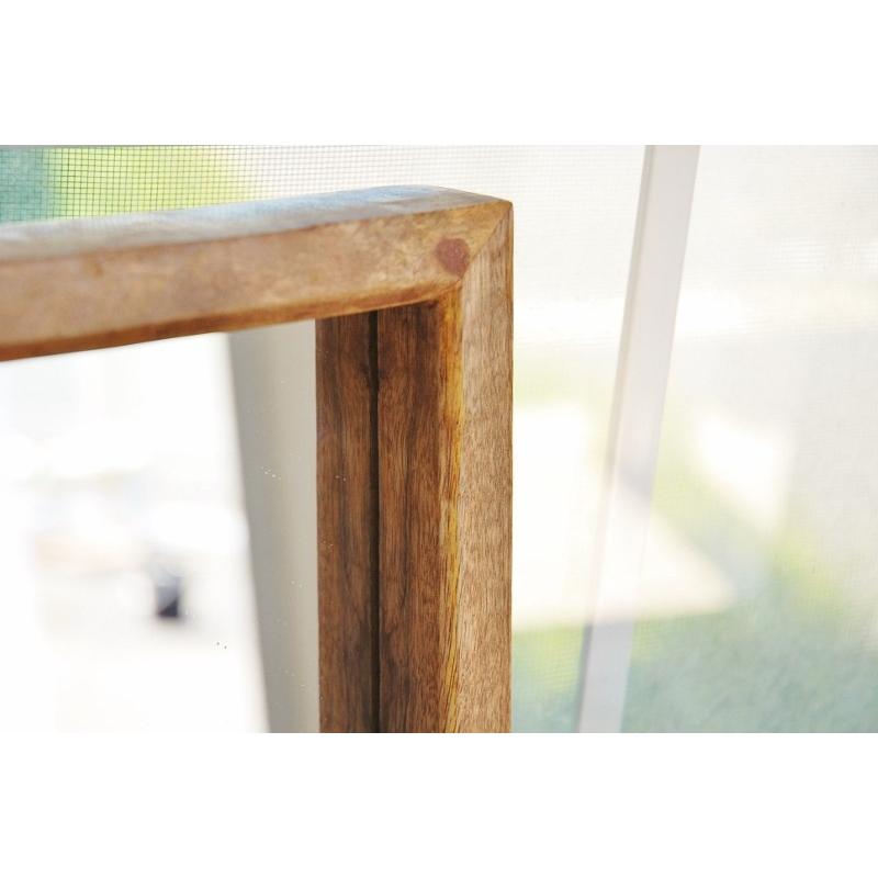 鏡 ミラー 送料無料 レトロ ぶ厚い 木枠 付き フレーム 壁掛け 置き