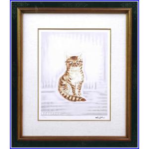 藤田嗣治 レオナール・フジタ 猫を抱いた頭巾の少女 リトグラフ 複製