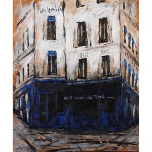 パリ 絵画 風景画 レストラン フランス 版画 ジークレー 中野克彦