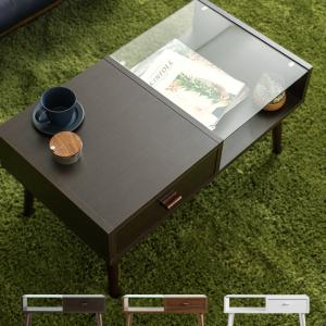 LOWYA（ロウヤ） テーブル ローテーブル ガラステーブル ガラス