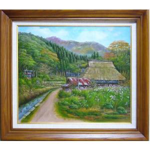 竹内敏彦 絵画 油絵 肉筆油絵 風景画 パリの街角 F8 送料無料 : アート