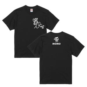 ダヒョン トゥワイス TWICE サイン入り ロゴ入り ブラック 黒Tシャツ T