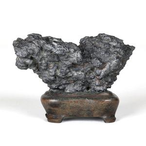 水石 「若桜三倉石」 盆石 天然石 観賞石 山水石 すいせき 3号 8cm