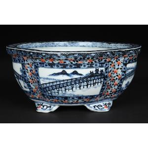 瀬戸染付丸鉢 : 盆栽彩都ヤフー店 - 通販 - Yahoo!ショッピング