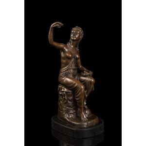 送料無料超人気ブロンズ像裸婦のダンサー像F.Preiss 42cm インテリア