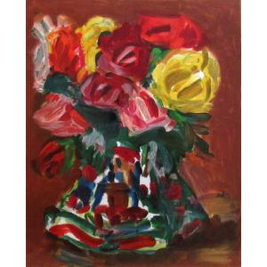 梅原 龍三郎「薔薇」 新品額装 : ギャラリーTOMIOKA - 通販 - Yahoo