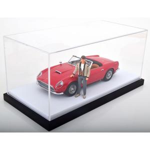 ミニカー ディスプレイケース アクリル製 4段 LED照明付 USB電源 組立