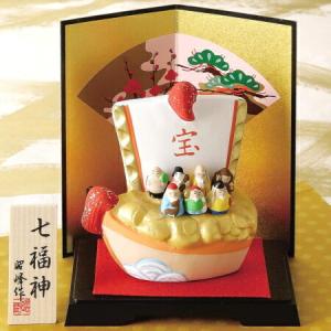 縁起物 置物 日本製 たから船七福神 七福神 飾り物 陶器 開運 宝船