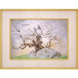 中島千波 『石割櫻』 彩美版方式複製画 : 内田画廊 - 通販 - Yahoo